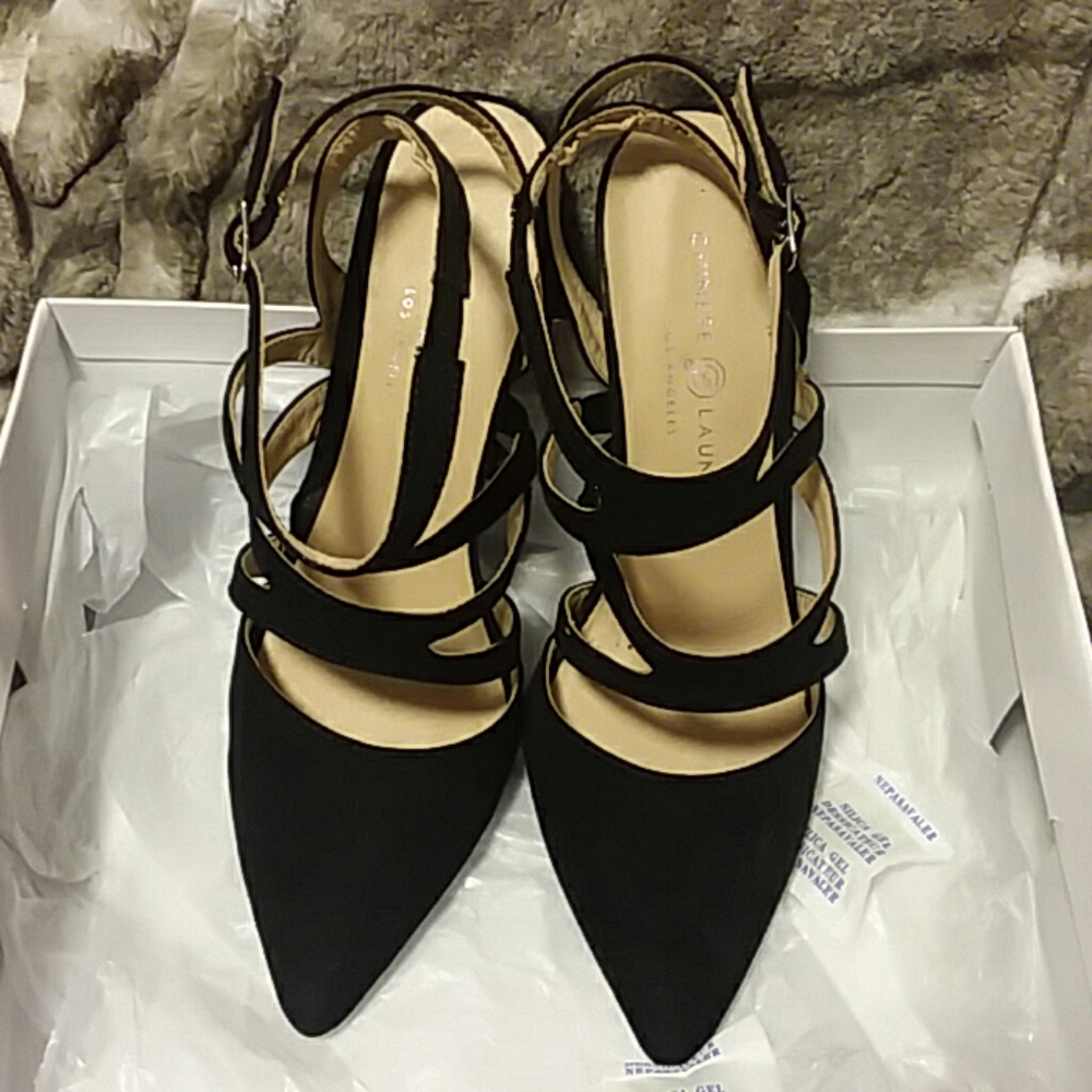 2/$10 Fancy strappy heels - Picture 2 of 8